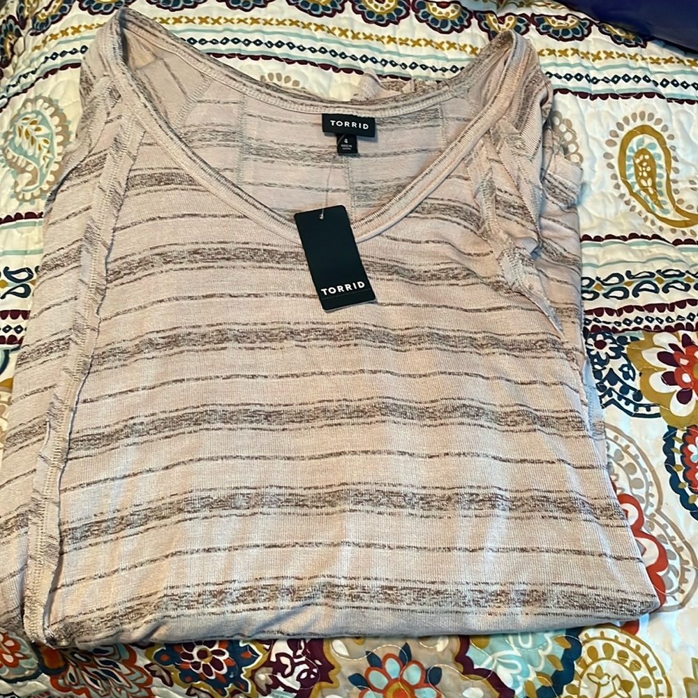 Torrid brown/ tan top